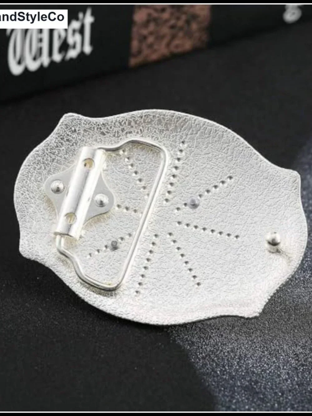 Western Style Belt Buckle for Men Women - Alloy Metal Fits Snap Belts